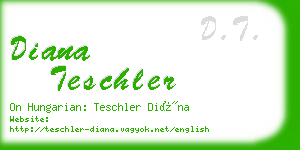 diana teschler business card
